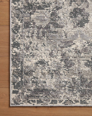 Loloi Indra INA-04 Charcoal/Silver Area Rug Corner Image