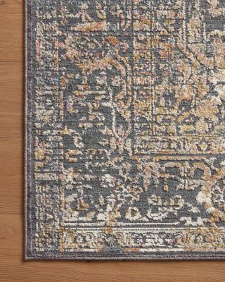 Loloi Indra INA-05 Graphite/Sunset Area Rug Corner Image