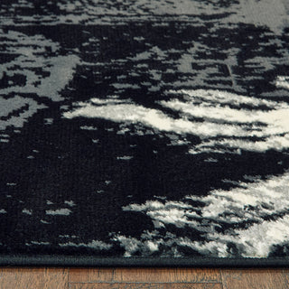 LR Resources Infinity 81307 Black / Antracite Area Rug Alternate Image