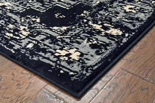 LR Resources Infinity 81308 Black Gray Area Rug Alternate Image