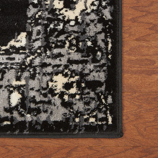 LR Resources Infinity 81308 Black Gray Area Rug Alternate Image