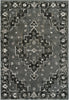 LR Resources Infinity 81310 Titanium/Black Area Rug 