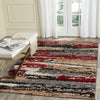 LR Resources Infinity 81311 Anthra/Burgundy Area Rug Alternate Image Feature