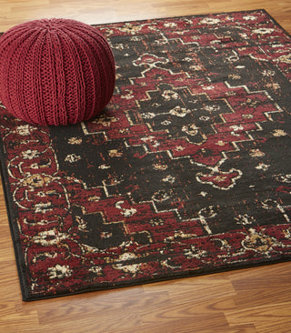 LR Resources Infinity 81312 Black/Beige Area Rug Alternate Image