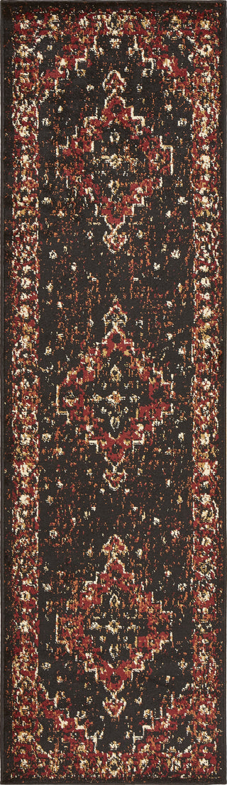 LR Resources Infinity 81312 Black/Beige Area Rug 