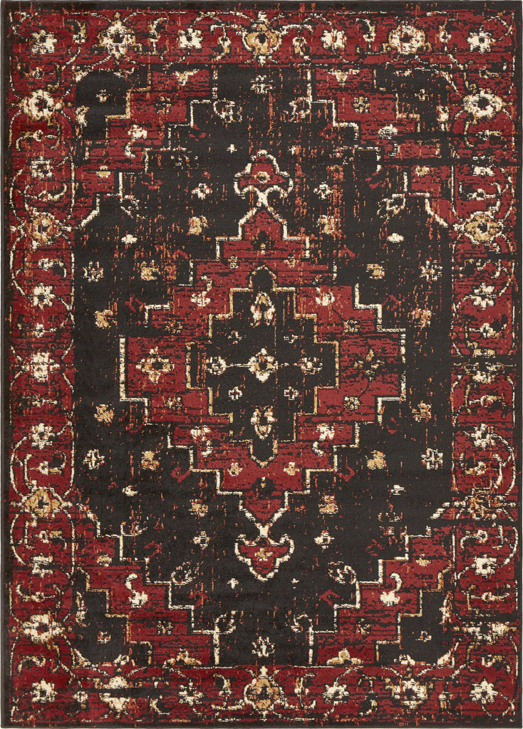 LR Resources Infinity 81312 Black/Beige Area Rug main image