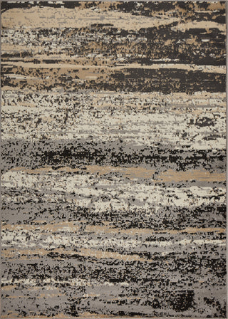 LR Resources Infinity 81313 Gray / Black Area Rug main image