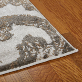 LR Resources Infinity 81315 Light Beige/White Area Rug Alternate Image