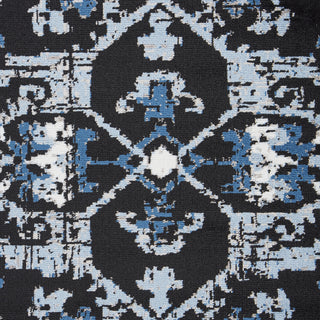 LR Resources Infinity 81316 Black/Sky Blue Area Rug Alternate Image