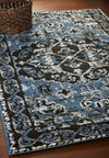 LR Resources Infinity 81316 Black/Sky Blue Area Rug Lifestyle Image Feature