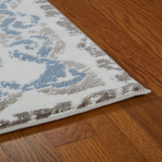 LR Resources Infinity 81317 White/Light Blue Area Rug Alternate Image