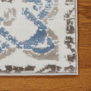 LR Resources Infinity 81317 White/Light Blue Area Rug Alternate Image