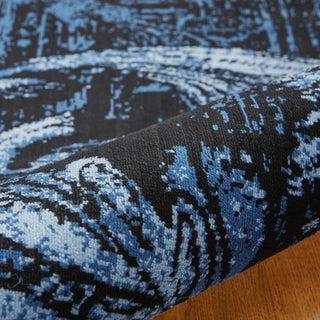 LR Resources Infinity 81318 Black/Sky Blue Area Rug Alternate Image