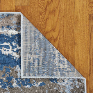 LR Resources Infinity 81319 L Blue / S Area Rug Alternate Image