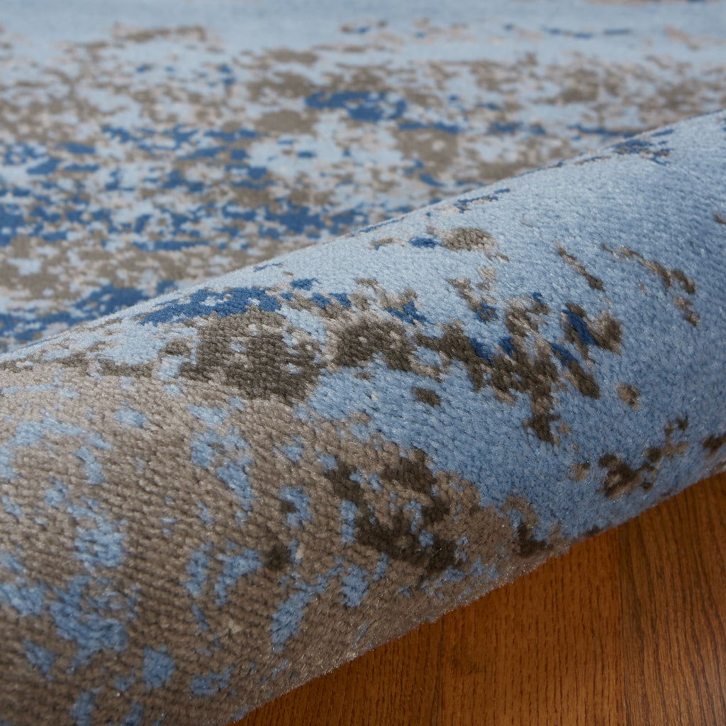 LR Resources Infinity 81319 Light Blue/Soft Blue Area Rug Incredible