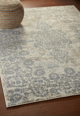 LR Resources Infinity 81331 Gardenia/Slate Blue Area Rug Alternate Image