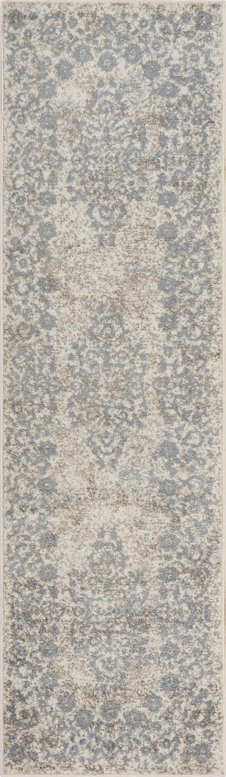 LR Resources Infinity 81331 Gardenia/Slate Blue Area Rug 