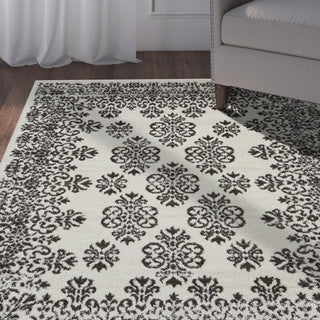 LR Resources Infinity 81332 Gardenia/Magnet Area Rug Alternate Image Feature