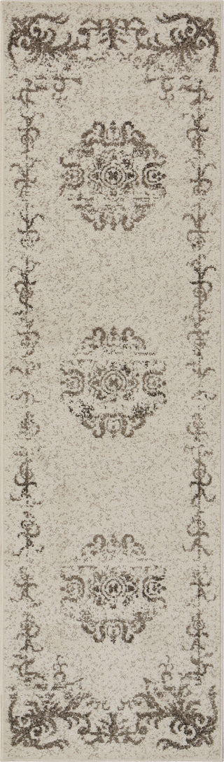 LR Resources Infinity 81333 Gardenia/Walnut Area Rug 