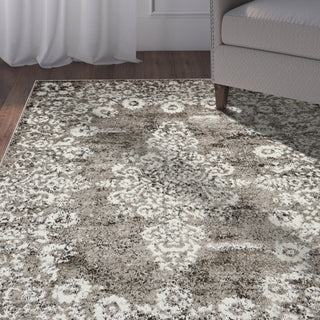 LR Resources Infinity 81334 Stone/Gardenia Area Rug Alternate Image