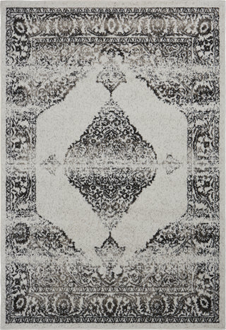 LR Resources Infinity 81335 Gardenia/Walnut Area Rug 