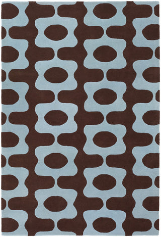 Chandra Inhabit INH-21601 Blue/Brown Area Rug main image