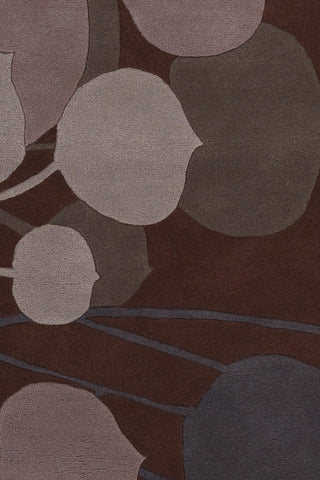 Chandra Inhabit INH-21602 Brown/Grey Area Rug Close Up