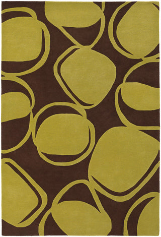 Chandra Inhabit INH-21604 Brown/Green Area Rug main image