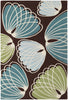 Chandra Inhabit INH-21607 Brown/Green/Blue/White Area Rug main image