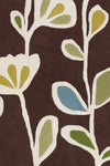 Chandra Inhabit INH-21608 Brown/White/Blue/Green Area Rug Close Up