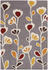 Chandra Inhabit INH-21609 Grey/White/Yellow/Brown/Red Area Rug main image