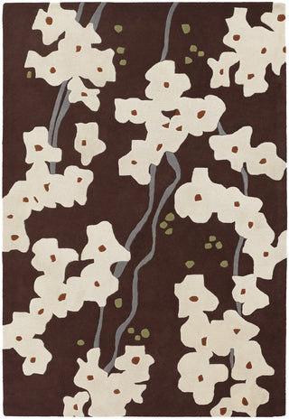 Chandra Inhabit INH-21612 Brown/White/Grey/Green Area Rug main image