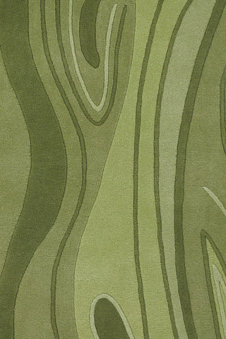 Chandra Inhabit INH-21617 Green Area Rug Close Up