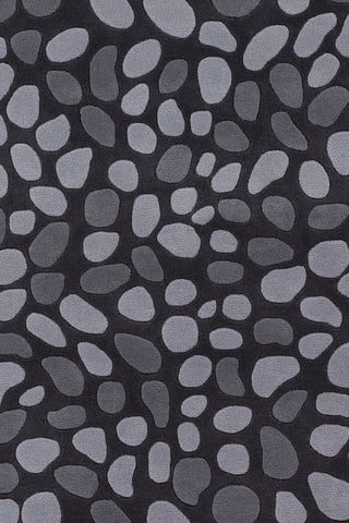 Chandra Inhabit INH-21619 Charcoal/Grey Area Rug Close Up