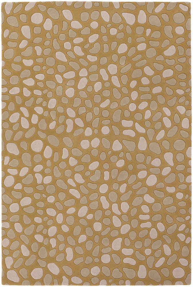 Chandra Inhabit INH-21620 Gold/Taupe Area Rug main image