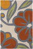 Chandra Inhabit INH-21625 Grey/Orange/White/Green/Rust Area Rug main image