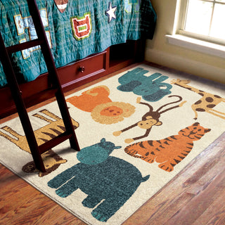 Orian Rugs Innocence My Room Is A Zoo Multi Area Rug Room Scene Feature