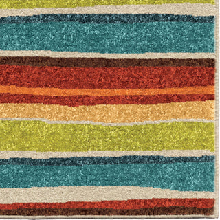 Orian Rugs Innocence Dreamy Stripe Multi Area Rug Close Up