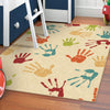 Orian Rugs Innocence Thankful Hands Beige Area Rug Room Scene Feature