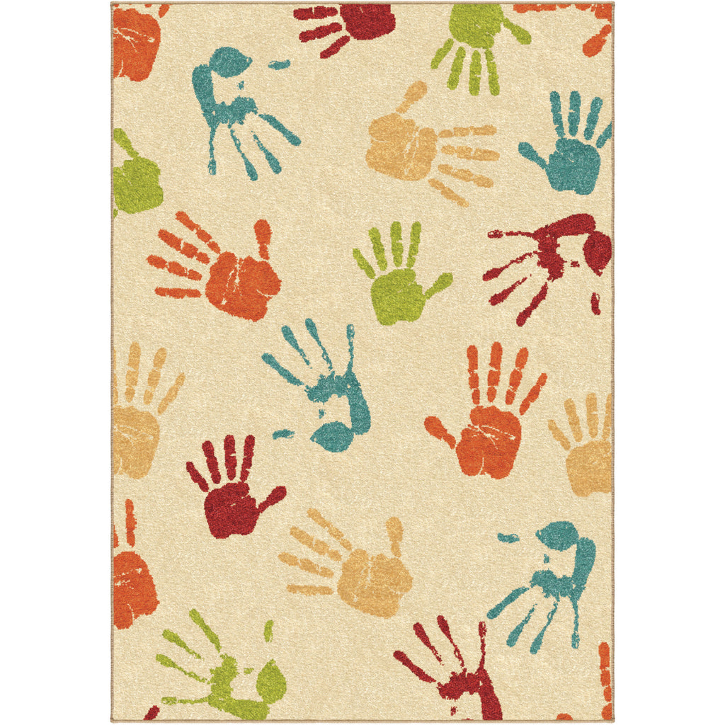 Orian Rugs Innocence Thankful Hands Beige Area Rug main image