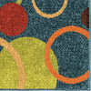 Orian Rugs Innocence Circles in the Sky Blue Area Rug Close Up