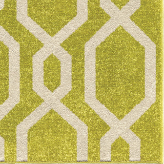 Orian Rugs Innocence Cascades Lime Green Area Rug Close Up