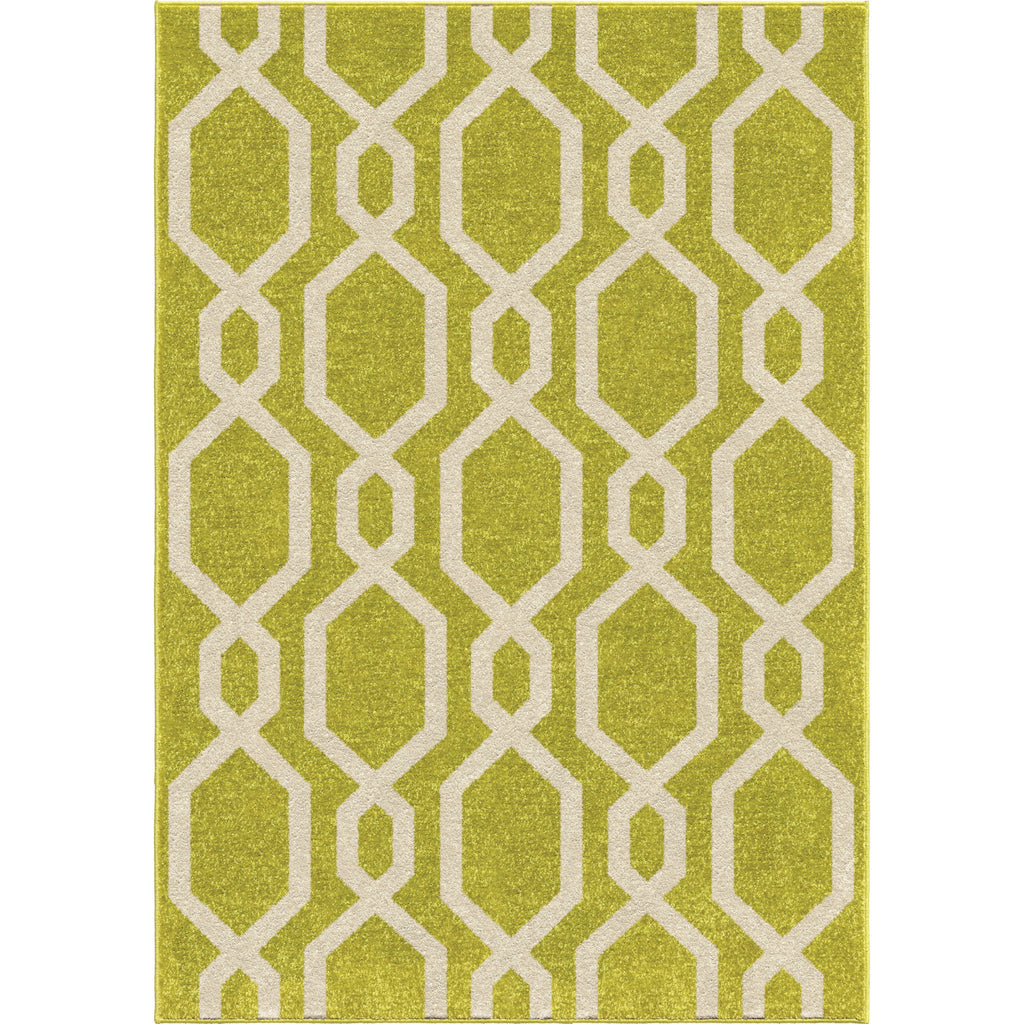Orian Rugs Innocence Cascades Lime Green Area Rug main image
