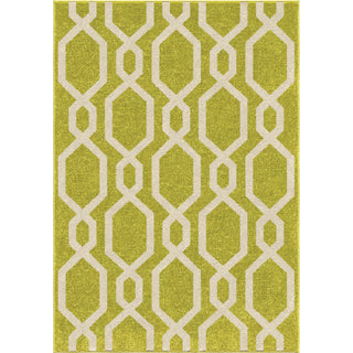 Orian Rugs Innocence Cascades Lime Green Area Rug main image