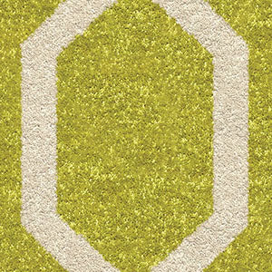 Orian Rugs Innocence Cascades Lime Green Area Rug Swatch