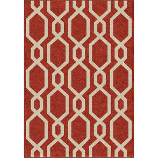 Orian Rugs Innocence Cascades Cherry Red Area Rug main image