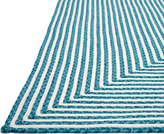 Loloi In/Out IO-01 Aqua Area Rug Corner Shot