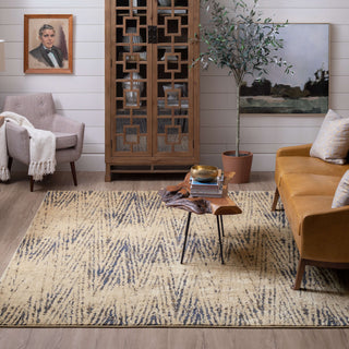 Karastan Vanguard by Drew and Jonathan Home Intrepid Periwinkle Area Rug Lifestyle Image