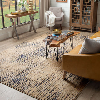 Karastan Vanguard by Drew and Jonathan Home Intrepid Periwinkle Area Rug Lifestyle Image