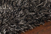 Chandra Iris IRI-15203 Grey/Black Area Rug Detail